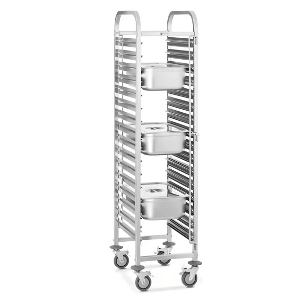 Carro Bandejero Acero Inox 380x550x1705 16 Gn 1/1